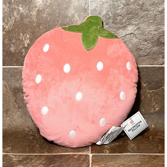 Target 2024 Bullseye Playground Strawberry Fruit Pillow 14x13 New - Picture 2 of 2